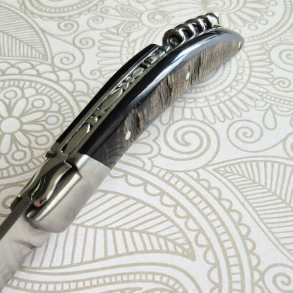 Stylver full handle pocket knife, forged spring and corkscrew