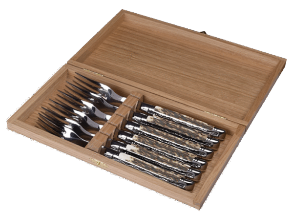 set-of-6-laguiole-prestige-forks-deer-horn
