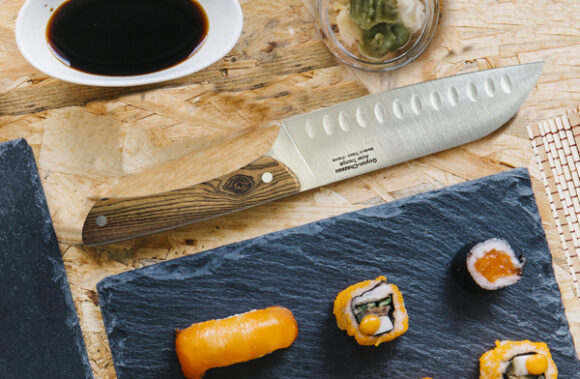 Le-Japonais, Gabriel' dimpled Santoku knife